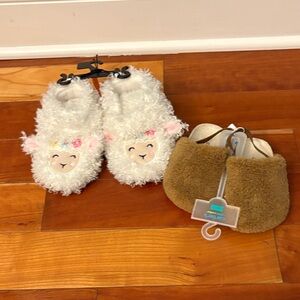 Adorable Lamb and Bear Baby Slippers